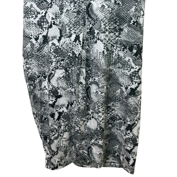 ENZA COSTA, Women’s Mini Dress in ‘Boa’ Side Knot, Crew-Neck, Black/White Medium - Picture 12 of 14